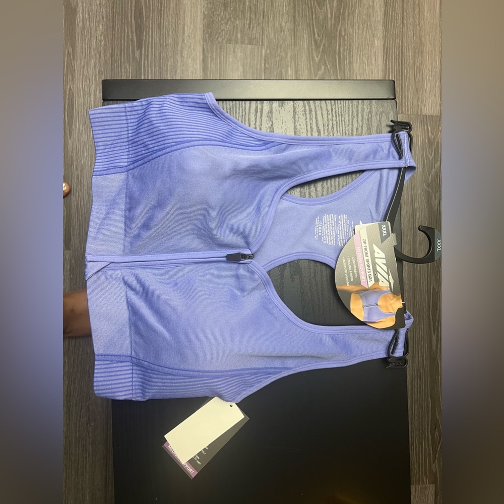 Avia Sportsbra. Lavender. Brand New with tags. Never worn.